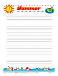 Writing paper printable for children | activity shelter. Summer Printable Lined Writing Paper