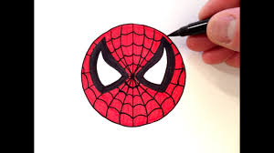 How to draw cute spider man easy pictures to draw in this drawing i go over how to draw spiderman but a cute version. How To Draw A Spider Man Smiley Face Easy For Beginners Youtube