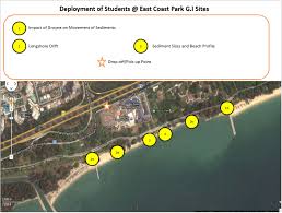 East coast park service rd, singapore 449876. Map Of Deployment At East Coast Park Jss Coastal Geographical Investigation Website