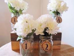 Table Numbers Mason Jars Rustic Wedding Rustic Decoration Weddi Wedding Table Decorations Cheap Wedding Centerpieces Mason Jars Rustic Wedding Centerpieces