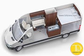 3d Layout Design For Caravans Motorhomes And More Motorhome Conversions Custom Camper Vans Van Conversion Layout