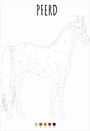 Pferd auf der koppel ausmalen kostenlos ausdrucken. Malen Nach Zahlen Pferd Zum Ausdrucken Pdf Kribbelbunt