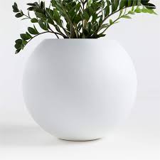 Westelm.com has been visited by 100k+ users in the past month Sphere Large White Indoor Outdoor Planter Reviews Crate And Barrel