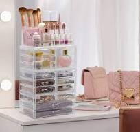 Extra Large Acrylic Makeup Organizer - 12 Drawers & 16 Comportments Storage  Box