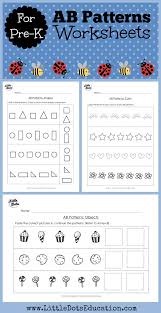 Pre K Math Ab Patterns Worksheets And Activities Ab Patterns Preschool Pattern Printables Ab Pattern Worksheet