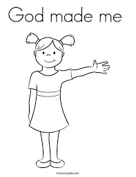 God Made Me Coloring Page Coloring Pages Coloring Pages For Girls Coloring Pages Inspirational