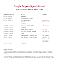 Simple Agenda Format Templates At Allbusinesstemplates Com