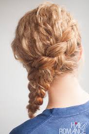 Go through with a curling iron to tighten random curls then tie your mane into a bun. Curly Side Braid Hairstyle Tutorial Hair Romance