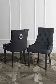 Bring luxury to mealtime with the suri grey velvet dining chair. Knockers Velvet Dining Chair Black Linsan Online Shopping