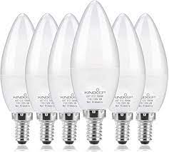Kindeep E12 Led Bulb Candelabra Led Bulbs Daylight White 5000k Ceiling Fan Light Bulbs Chandelier In 2021 Light Bulb Chandelier Ceiling Fan With Light Candelabra Bulbs