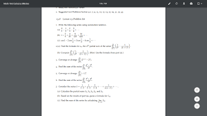 The limit of the sequence terms is, lim n → ∞ n ( n + 1) 2 = ∞ lim n → ∞ ⁡ n ( n + 1) 2 = ∞. Solved Math 166 Calculus Iinotes 106 181 1 Sty Text Scott Chegg Com