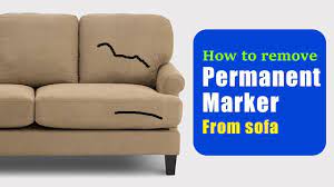 How To Remove Permanent Marker From Sofa Easy Effective Method Youtube