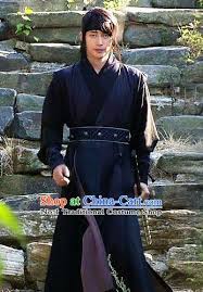 Black South Korean Male Warrior Costumes Warrior Costume Warrior Outfit Fantasy Garb
