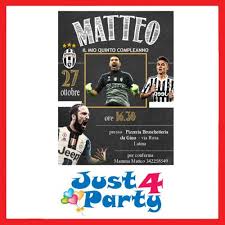 Inviti Festa Di Compleanno Juventus 30 Inviti