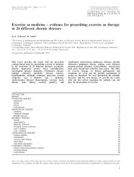 The ucsf sports medicine center cares for athletes of all levels, from the weekend warrior to the professional. Pdf Exercise As Medicine Evidence For Prescribing Exercise As Therapy In 26 Different Chronic Diseases