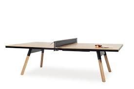 Custom Table Tennis Made With Oak Wood The You And Me Oak Ping Pong Table By Rs Barcelona Perfect For Table Tennis Room Game Room Furniture Game Room Tables