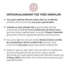 Milli eğitim bakanlığı, corona virüs salgını döneminde ölçme ve değerlendirme uygulamalarına ilişkin 81 il milli eğitim müdürlüğü'ne gönderdiği yazıda sınavların okullarda meb sınav sistemini açıkladı. Son Dakika Egitim Haberleri Liselerde Sinavlar Iptal Mi Oldu Ertelendi Mi Meb Den Flas Yuz Yuze Sinav Karari Egitim Haberleri