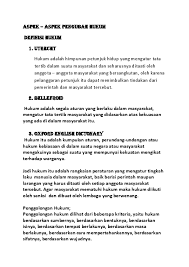 We help you understand the word hukum in english. Doc Aspek Aspek Pengubah Hukum Arif Cakung Academia Edu