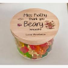 Personalised Lolly Jar Bear Teachers Gifts Online Lolly Jars Personalized Teacher Gifts Teacher Gifts