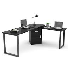 The combination of main, auxiliary table and lower shelf provide ample space for computer, monitor, printer, writing, study and other home office activities. Latitude Run Reversible L Shape Desk Reviews Wayfair