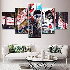 Korean interior design inspiration and korean home decor ideas. Zdlyy Five Canvas Paintings Home Decor Korean Bold Characters 5 Pieces Hd Wallpaper Art Canvas Print Poster Modular Art Painting Living Room Home Decoration 20x35 20x45 20x55 Cm Buy Online At Best Price