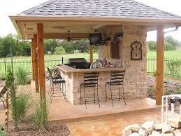 Design ideas for a contemporary patio in melbourne with a fire feature, natural stone pavers and a roof extension. Nice 35 Casual Outdoor Design Ideas Outdoor Kitchen Decor Backyard Patio Outdoor Kitchen Design