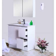 Get free shipping on qualified white, freestanding linen cabinets or buy online pick up in store today in the bath department. Best Bm Bathroom Vanity Cabinet 900mm 2 Drawers Gloss White Freestanding Bvn 900