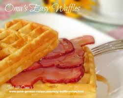 Easy Waffle Recipe For Breakfast Or Dessert Made Just Like Oma Recipe Waffle Recipes Easy Waffle Recipe Recipes