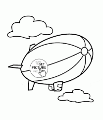 Airship Coloring Page For Kids Transportation Coloring Pages Printables Free Wuppsy Com Coloring Pages For Kids Coloring Pages Tractor Coloring Pages