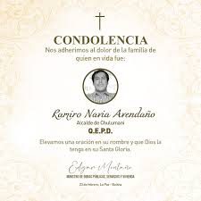 Lamento profundamente el fallecimiento del hermano alcalde de Chulumani, Ramiro  Navia Avendaño. Su cercanía con el pueblo y calidad humana lo convirtieron  en una persona invaluable, quien ahora deja un vacío en