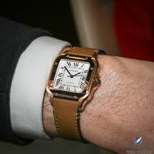 Santos de cartier 40mm ss gf 1:1 best edition blue dial on ss smartlinks bracelet miyota 9015 v2 (free leather). Santos De Cartier 2018 One Of The World S First Men S Wristwatches Reinvented Quill Pad