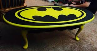 Batman Coffee Table Made Special For My Granddaughter Batman Furniture Batman Room Batman Diy