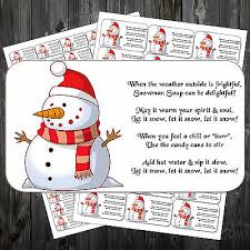 Wähl die passenden lösungen aus. Weihnachten Schneemann Suppe Gedicht Aufkleber Etiketten X 42 Aay Ebay
