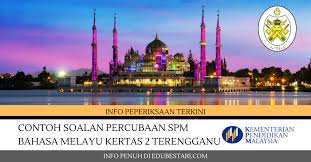 We did not find results for: Contoh Soalan Percubaan Spm Bahasa Melayu Kertas 2 Terengganu Edu Bestari