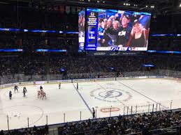 Amalie Arena Section 218 Tampa Bay Lightning