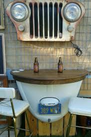 Comptoir Vintage Upcycle En 2020 Idee Deco Industrielle Mobilier Automobile Pieces De Voiture