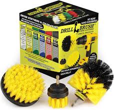 We then focus on the shower tile and glass to complete the restoration process. Amazon Com Drill Brush Attachment Bathroom Surfaces Tub Shower Tile And Grout All Purpose Power Scrubber Cleaning Kit Grout Drill Brush Set Drill Brushes By Drill Brush Power Scrubber By Useful