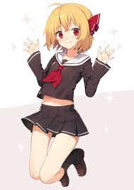 reiimu rumia かわいい 女の子 イラスト 東方 かわいい かわいいアニメガール