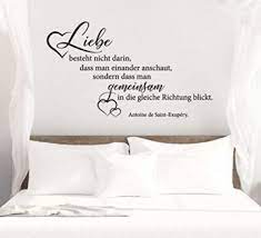 Heute ist die wandgestaltung bunt und individuell. Wandtattoo Spruch Zitat Liebe Besteht Nicht Darin Wandtattoos