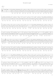Wonderful Tonight By Eric Clapton Fingerstyle Guitar Tabs