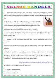 Nelson Mandela S Biography For Kids Worksheet Free Esl Printable Worksheets Made By Teachers Nelson Mandela Biography Nelson Mandela For Kids Mandela