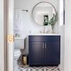 Single vanity is all you need to make your small powder room functional! 1