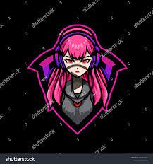 Gamer Girl Mascot Gaming Esport Logo Stock Vector Royalty Free 1541277509 Diseno De Logotipos Chicas Gamer Logo Del Juego