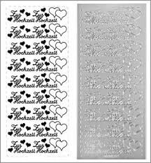 Und genau dabei wollen wir euch helfen. Sticker Schriftzuge Zur Hochzeit Silber