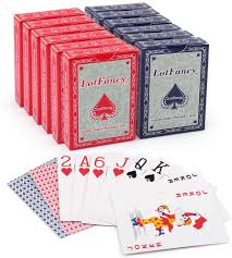 Check spelling or type a new query. Amazon Com Lotfancy Playing Cards Jumbo Index 12 Decks Of Cards 6 Blue 6 Red Large Print Poker Size For Texas Hold Em Blackjack Euchre Cards Games Toys Games