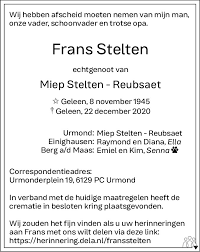 Ce site web en français fr. Dagblad De Limburger Overlijdensberichten
