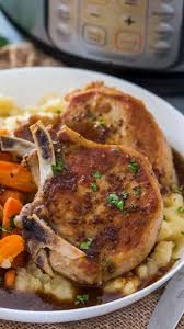 Use natural pressure release and remove the pork chops from the instant pot. Frozen Boneless Pork Chops Instant Pot Off 50