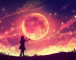 1280x1024 The Moon So Close Desktop Pc And Mac Wallpaper Anime Scenery Art Artistic Wallpaper