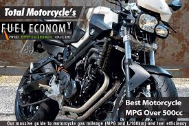 best motorcycle mpg over 500cc guide in mpg and l 100km