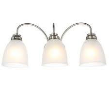 Explore light decorating ideass board home depot bathroom light fixture on pinterest. Hampton Bay Ashhurst 2 Light Brushed Nickel Vanity Light With Frosted Glass Shades Egm1392a 3 Bn The Home Depot In 2021 Vanity Lighting Light Led Vanity Lights